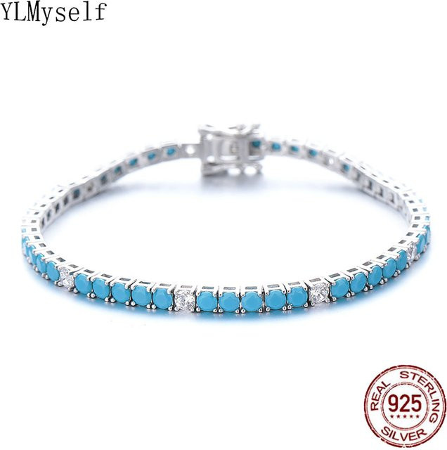 YLMyself Tennisarmband 925 Silber, Zirkonia, Damen - Bild 1