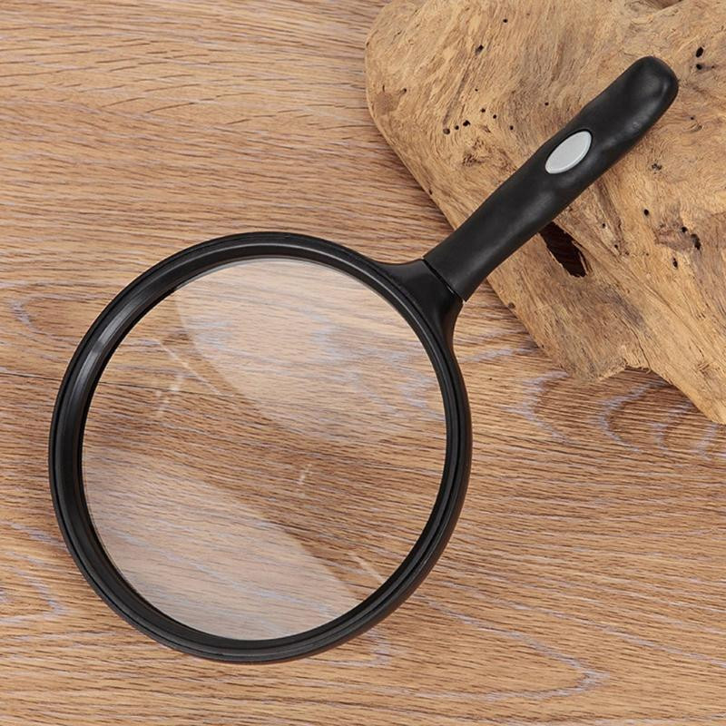 Handliches Lese-Vergrößerungsglas mit 2,5-facher Vergrößerung in Schwarz, Linsendurchmesser 130 mm - Bild 3