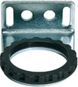 Riegler Haltewinkel mit Mutter M50x1,5 in Silber für Multifix, BG 3, G 1/2 und G 3/4 - Bild 1