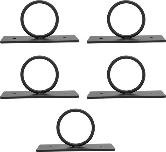 5 Stück mfySpace Dekorative Seilhalterungen aus Edelstahl für Hanfseile zur Wandmontage, Farbe: Silber oder Schwarz - Bild 1