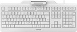 Cherry Secure Board 1.0 Tastatur mit NFC und Smart Card Reader CCID, USB, Weiß/Grau - Bild 1