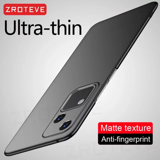 ZROTEVE Ultra Dünne Schutzhülle aus mattem PC für Vivo V30, V30 Pro, V40 und V40 Pro, Stoßfestes Hardcase in Schwarz oder Grau - Bild 1