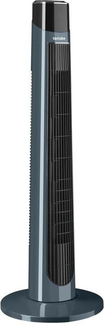 Tectake Turmventilator Arktis in Anthrazit mit 90° Schwenkfunktion, 3 Modi und 3 Geschwindigkeitsstufen, H x B x T: 93 x 32 x 32 cm - Bild 1