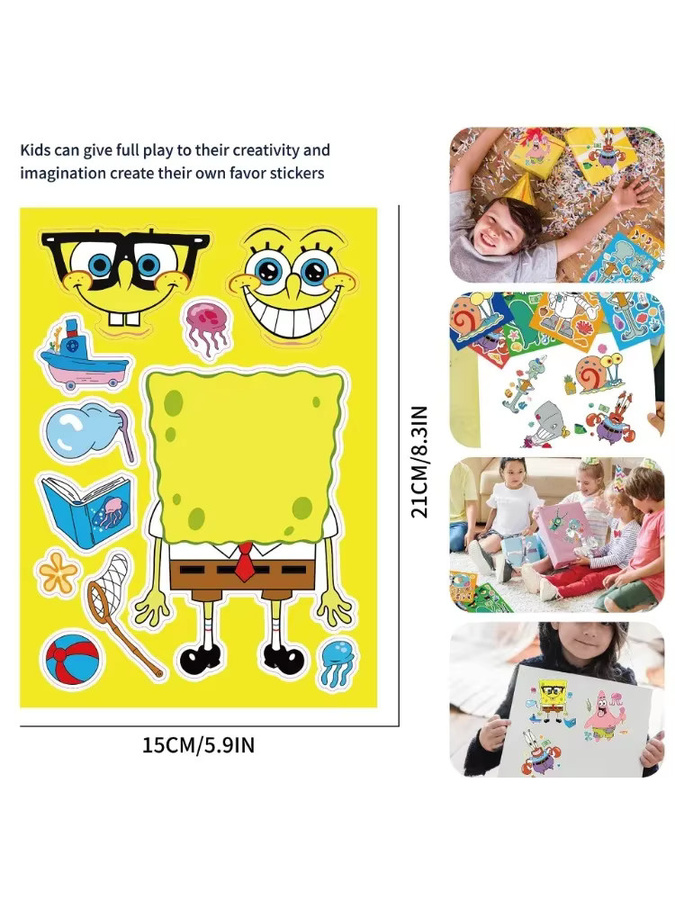 Potdemiel SpongeBob Schwammkopf Aufkleber, 16-teiliges Set - Bild 4