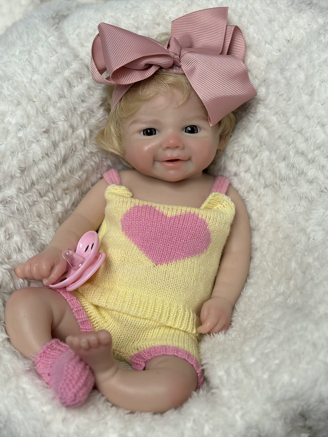 AnjoDoll Vivienne, Reborn-Puppe, Silikon, 13 Zoll - Bild 2