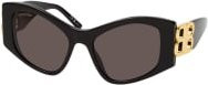Balenciaga BB 0287S Sonnenbrille, Cat Eye, Vollrand, Damen, black grey - Bild 1