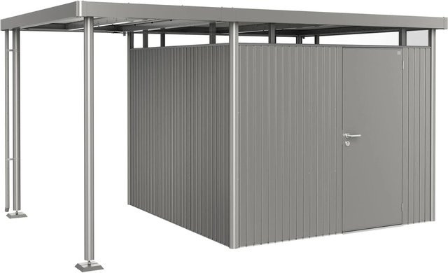 Biohort Seitendach HighLine für Gartenhaus, Quarzgrau-Metallic, B/T: 150 x 275 cm - Bild 1