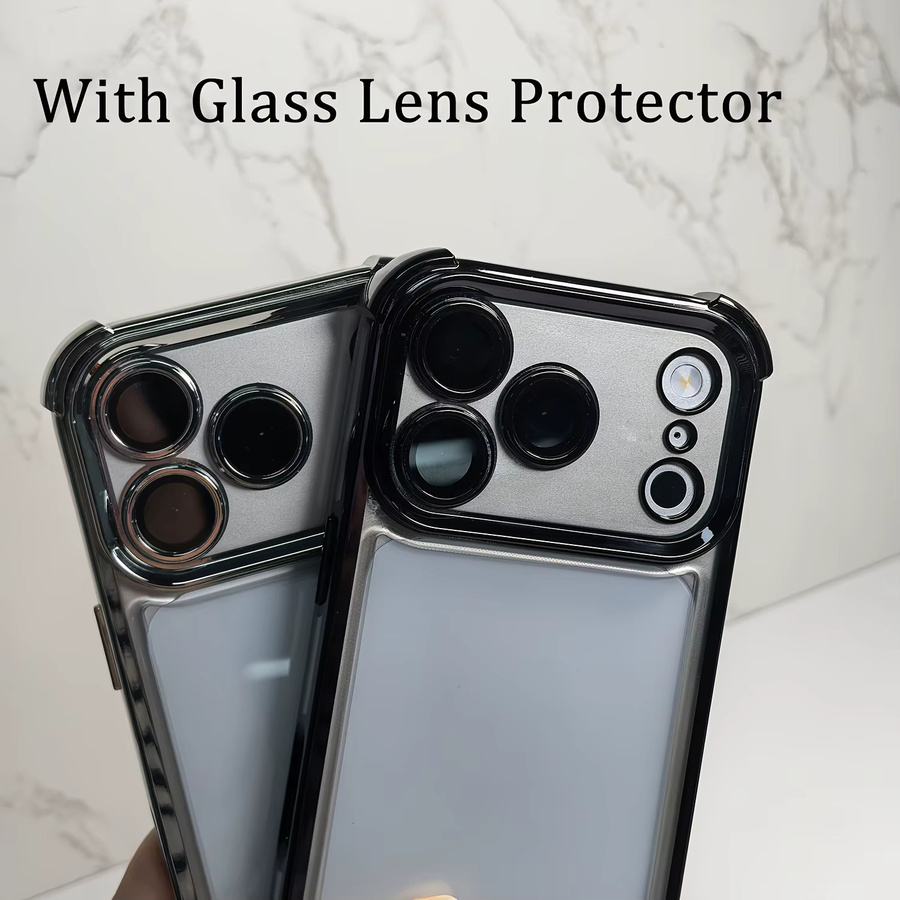 Stoßfeste transparente Handyhülle mit Handschlaufe für Apple iPhone 17 16 15 14 13 12 11 Pro Max Plus in Silber - Bild 3