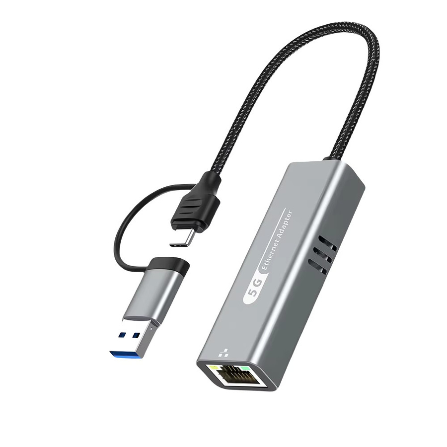 Kebidumei USB-C Ethernet-Adapter mit 5 Gbit/s LAN-Netzwerkkarte für PC und Laptop - Bild 6