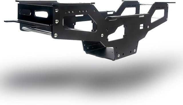 Tamiya Aluminium-Chassisrahmen für RC 1/10 Bullhead Clodbuster 4x4, Metall, Schwarz, Zubehör - Bild 1