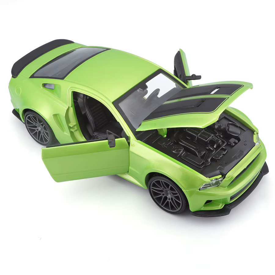 Maisto 2014 Ford Mustang Street Racer, Präzisionsmodellauto, 1:24, Grün - Bild 2