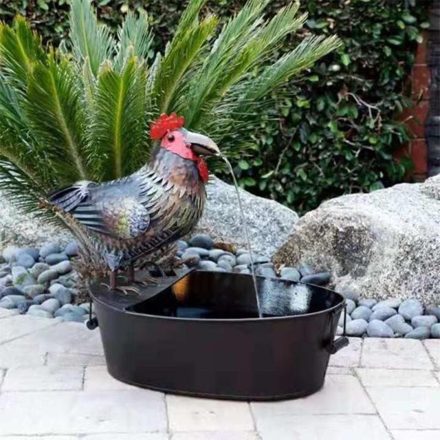 Cheniaofeng Tukan Gartenfigur aus Resin in Multicolour für die Gartendekoration - Bild 1