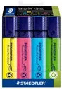 STAEDTLER Textsurfer classic 364 Textmarker Set mit verschiedenfarbiger Tinte in Gelb, Pink, Blau und Grün - Bild 1