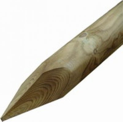 Imprägnierte Palisaden aus Rundholz Durchmesser: 6 cm, Länge: 75 cm - Bild 1