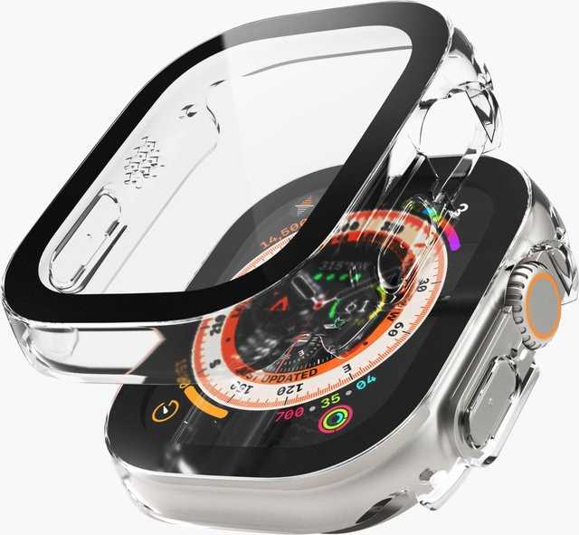 Vonmählen Schutzhülle für Apple Watch Ultra 1/2, 49mm, Silikon, transparent, Unisex - Bild 1