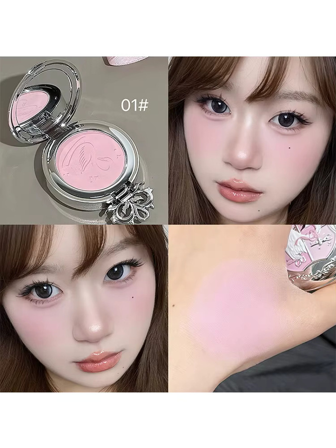 NICEKEY Monochrome Blush-Palette, matt, Pfirsich, Unisex - Bild 3