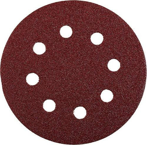 Kwb Schleifscheiben für Exzenterschleifer, Körnung 60, Durchmesser 115 mm, 20 Stück, Rot - Bild 1