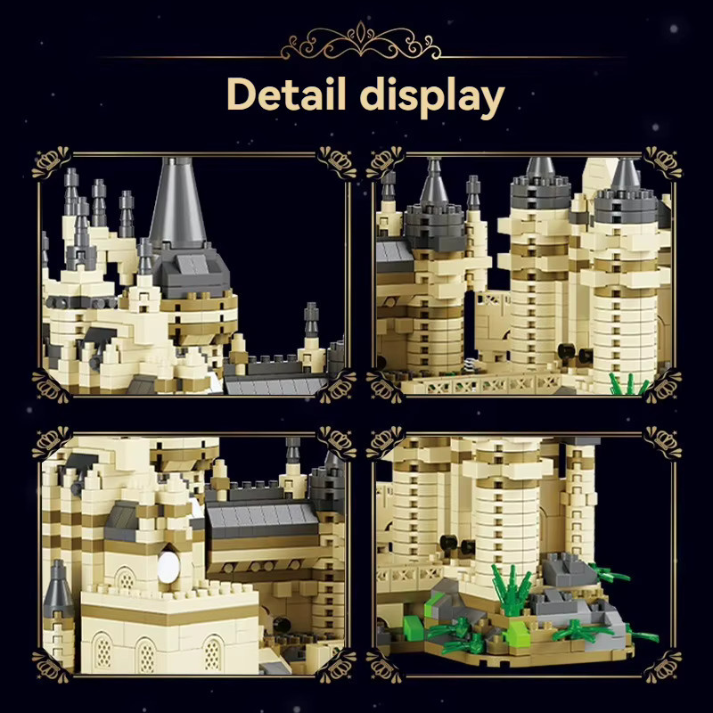 FUNXINEE Classic Movie Magic Model Mini Baustein Magic Academy Gebäude, Micro Brick - Bild 5