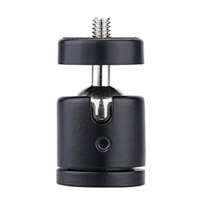 Mini-Kugelkopf Montageadapter mit 1/4 Zoll Schraube in Schwarz für GoPro 12 11 10 9 DSLR-Kameras, Camcorder und Lichtstative - Bild 2