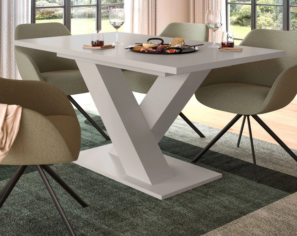 Ausziehbarer Esstisch Home-X von Inn.Furn in Kaschmir/Beige, Rechteckig, B: 150 cm bis 190 cm, H: 76 cm, T: 90 cm - Bild 1