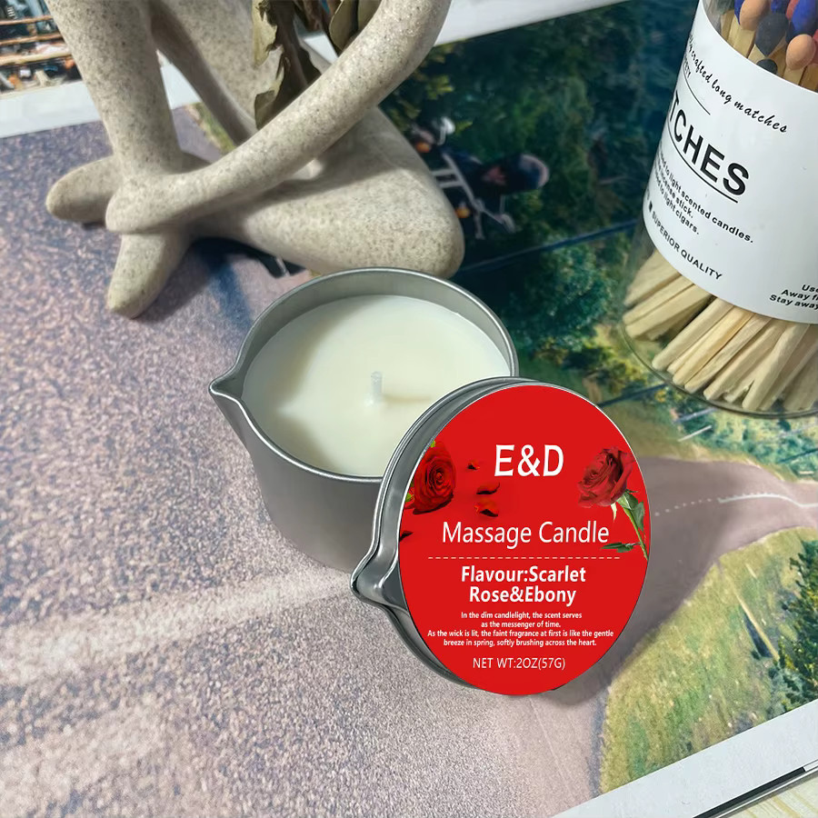 EVODUCK Rosen-Duftöl-Kerze, 56 g, Massageöl-Kerze - Bild 3