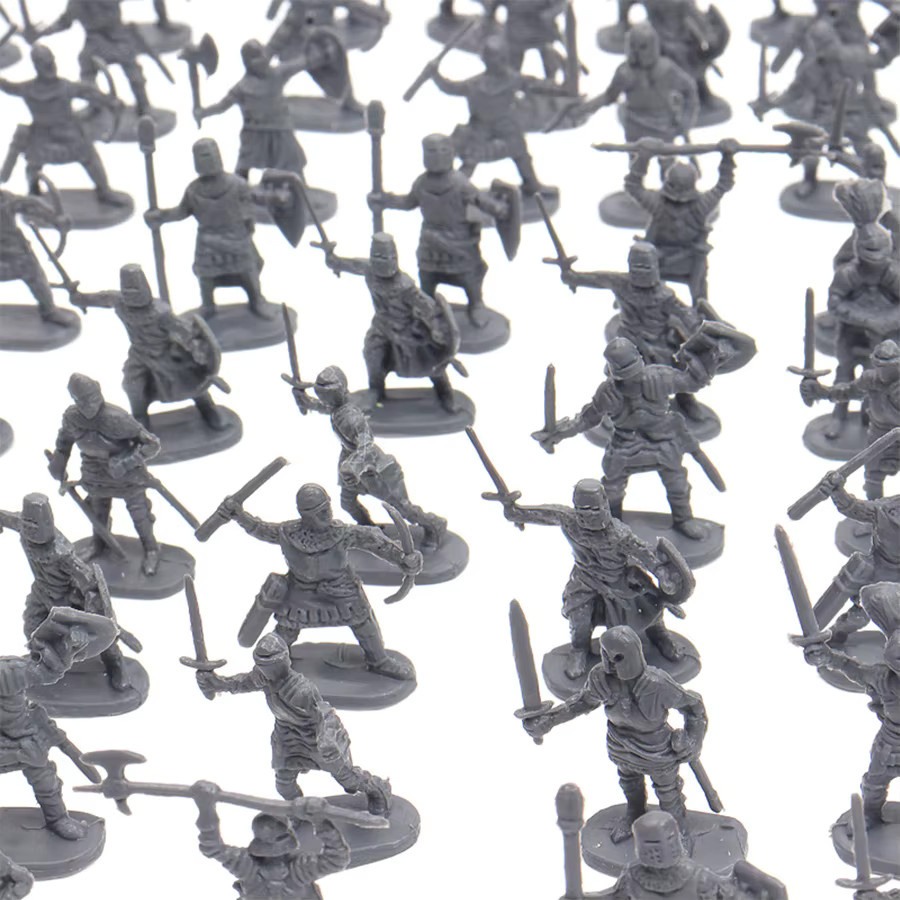 Mittelalterliche Europäische Soldatenmodelle, Ritter, Mini-Plastikfiguren, 28-100 Stück - Bild 3