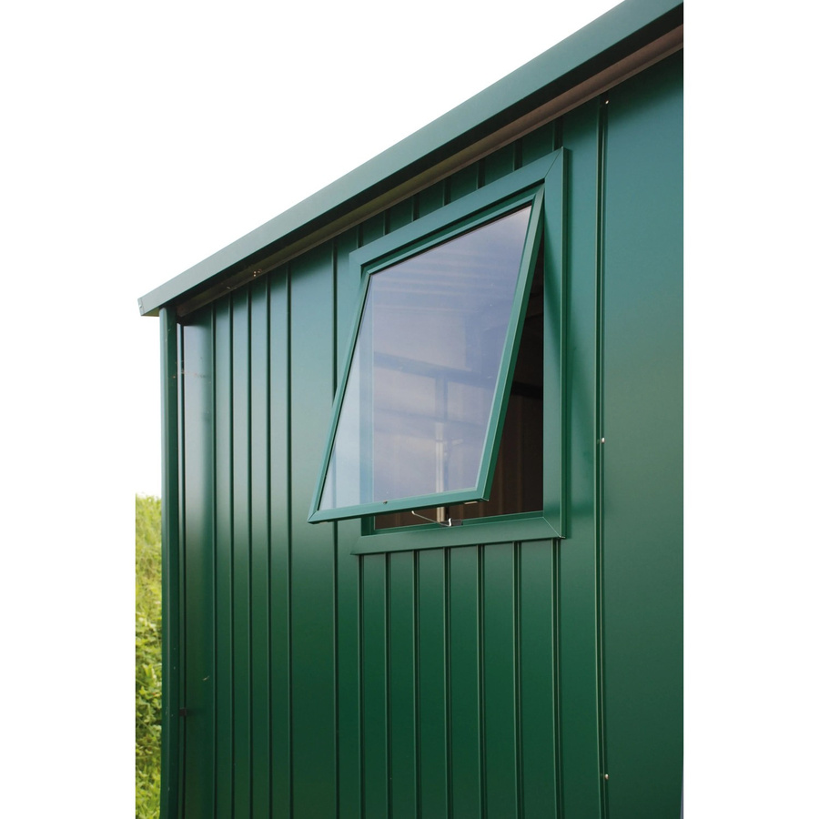 Biohort Fenster für Gerätehaus Europa in Dunkelgrün aus Metall mit Kunststoffglas - Bild 2