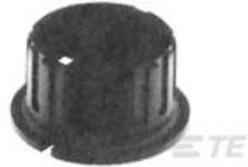 TE Connectivity Drehknopf 1-1437625-3 in Schwarz Matt mit Durchmesser: 40 mm - Bild 1