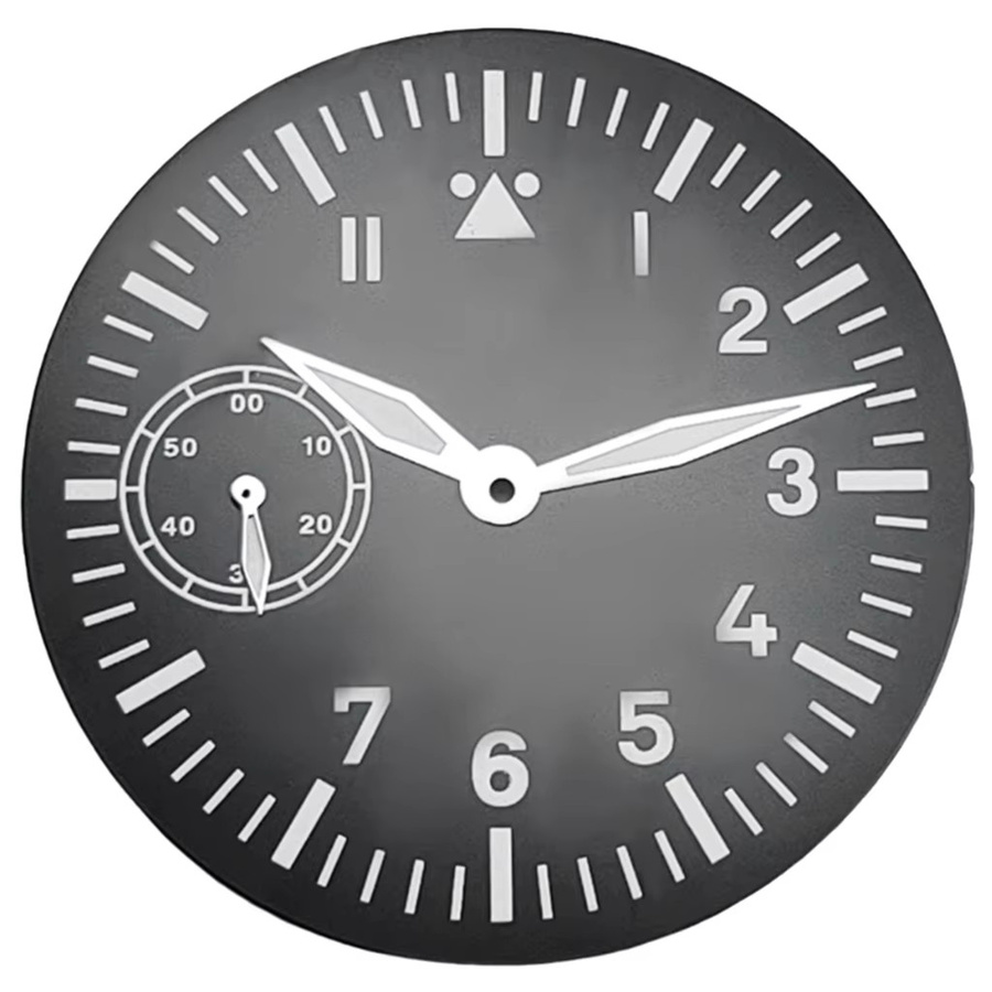 Zifferblatt für ETA 6497 ST3600, 39 mm, Schwarz, Automatikwerk, Unisex - Bild 4