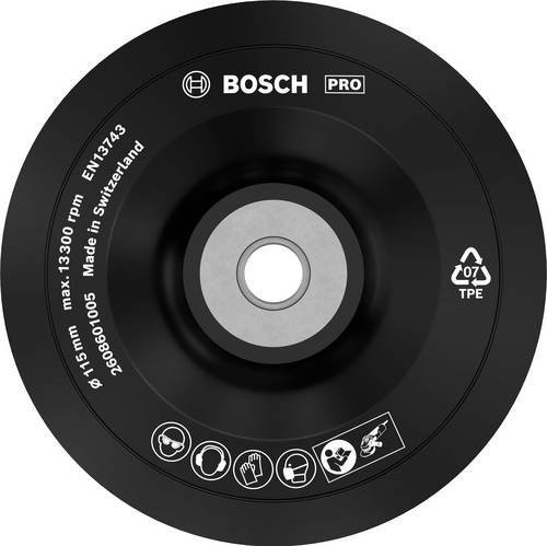 Bosch Stützteller Standard M14, Durchmesser: 115 mm, Schwarz - Bild 1