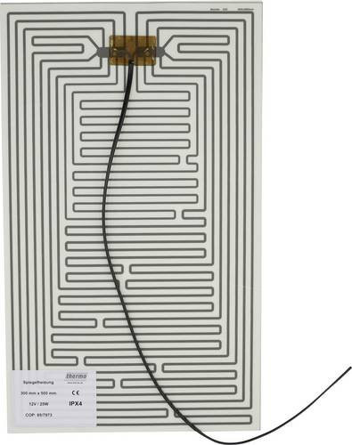 Thermo TECH Heizfolie 25W mit Schutzart IPX4 für 12 V/AC und 12 V/DC, B: 30 cm, L: 50 cm - Bild 1