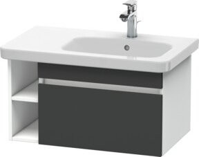 Duravit Waschtischunterschrank DuraStyle in Grau Matt/Weiß mit 1 Auszug, B: 73 cm, T: 44,8 cm - Bild 1