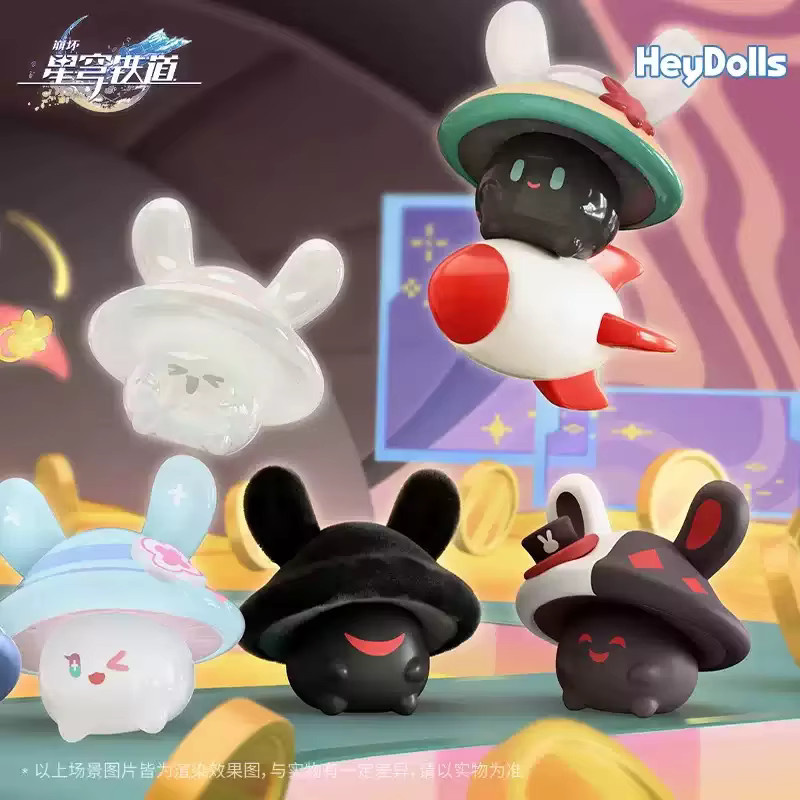 Mihoyo Honkai Star Rail Bunny Mushroom & Mushroom Bunny, Mini Blind Bag, Desktop-Figur - Bild 4