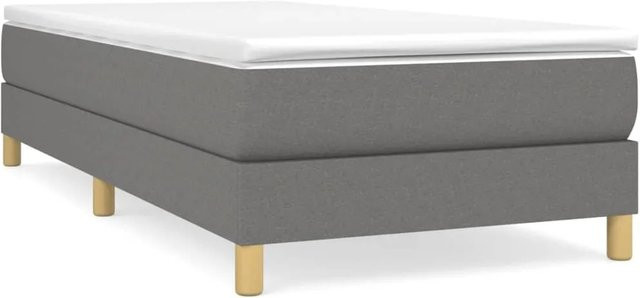 vidaXL Boxspringbett in Grau mit Stoffbezug, B/T/H: 80 x 200 x 203 cm - Bild 1
