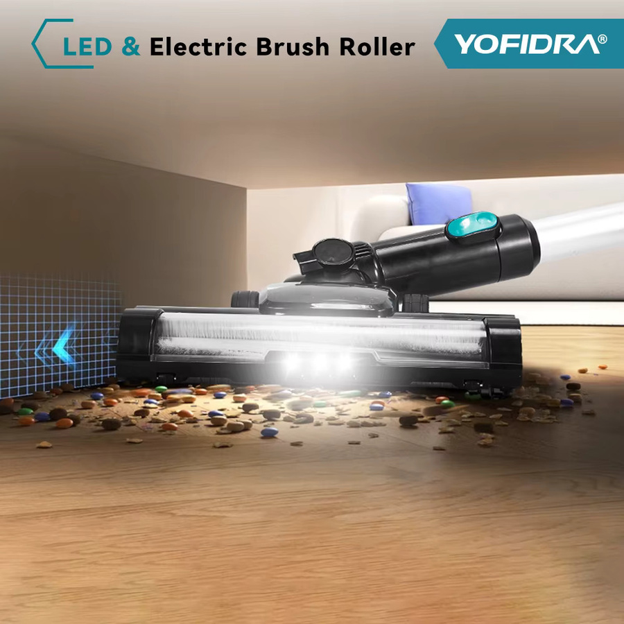YOFIDRA Kabelloser elektrischer Staubsauger mit 1800W und 30KPa Saugkraft, ausgestattet mit LED-Licht und kompatibel mit Makita 21V Akku - Bild 6