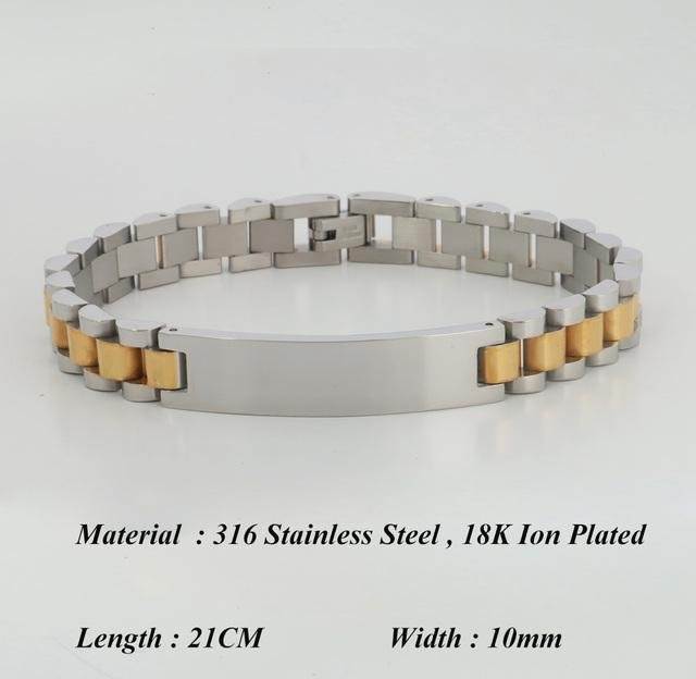 Wucifang Jewelry Armband, 18 Karat Dubai vergoldet, gray, Unisex - Bild 1