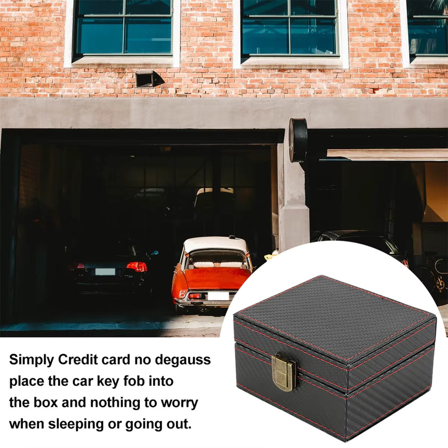 ODOMY Signal Blocker Sicherheitsbox in Schwarz als Faraday-Box zum Diebstahlschutz für Handy, Bankkarten und Autoschlüssel - Bild 2