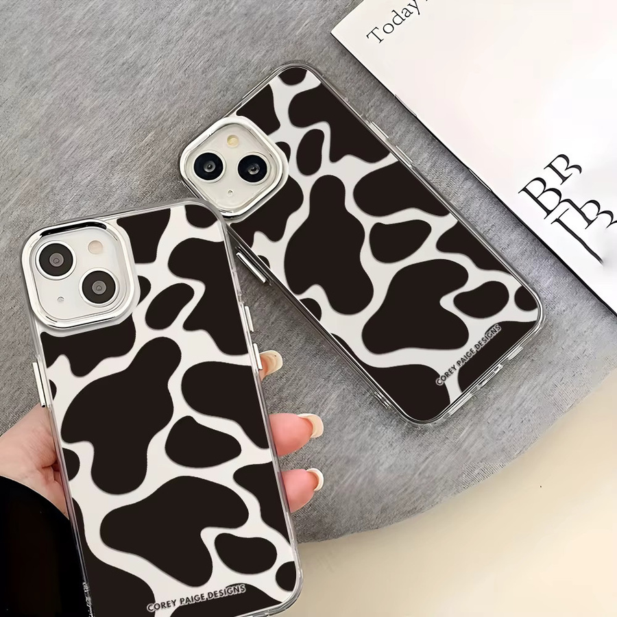 Transparente Silikon-Handyhülle mit Kuh-Print für Apple iPhone 11 bis iPhone 17 Pro Max - Bild 3