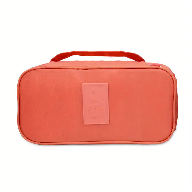 Tragbare Reise-Organizer Tasche für Unterwäsche, Socken und Kosmetik in Orange - Bild 2