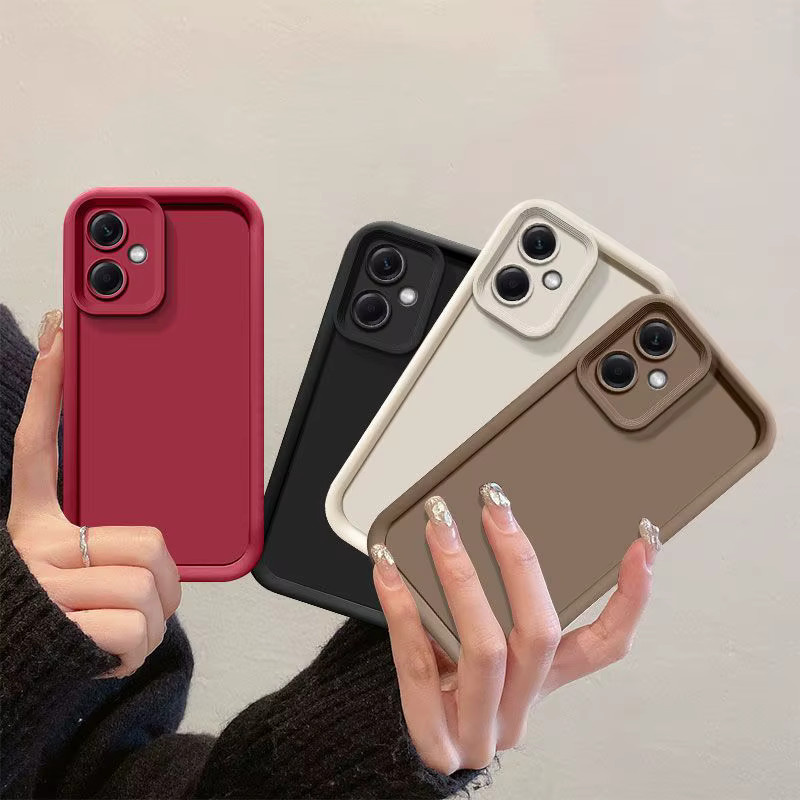 Stoßfeste Handyhülle für Samsung Galaxy A07 A06 A05 A04 M07 M06 M05 F07 F06 F05 in Rot mit Skin-Feel-Textur - Bild 2
