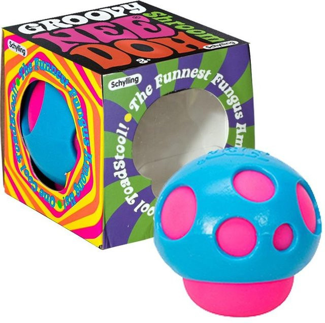 Schylling Needoh Groovy Shroom Quetschpilz, Fidget Sensorisches Spielzeug, blue - Bild 1