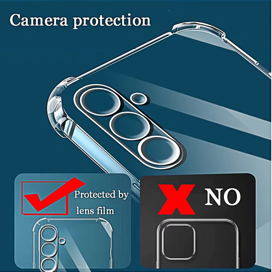 Transparente TPU Handyhülle für Samsung Galaxy A16 5G 4G A15 A25 A35 A55 A54 A34 A24 A14 Stoßfeste Schutzhülle - Bild 3