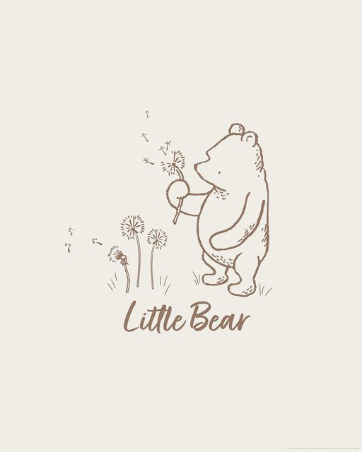 Komar Wandbild Disney Winnie the Pooh Little Bear, Farbe: Beige, Breite: 40 cm, Höhe: 50 cm - Bild 1