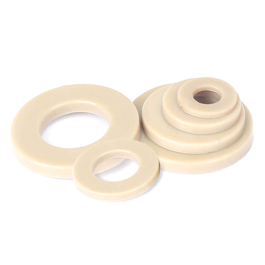 TINGGOO Flachdichtung aus Nylon in Beige DIN125 für M2 bis M16 - Bild 2