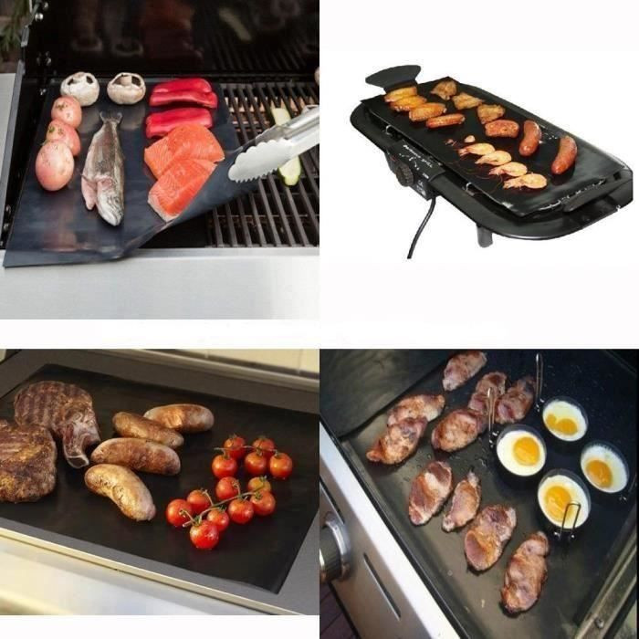 2er Set LG-EXPRO PTFE Grillmatten aus Teflon in Schwarz, B: 40 cm, H: 33 cm - Bild 4