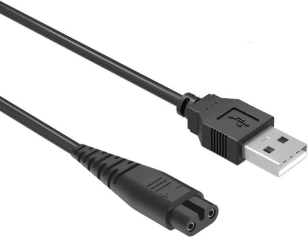 Hatteker USB-C Ladekabel in Schwarz, 1,5 m, kompatibel mit Elektrorasierern der Modelle RFC-598, RFC-588, RFC-690 und RSCX-7568 - Bild 1