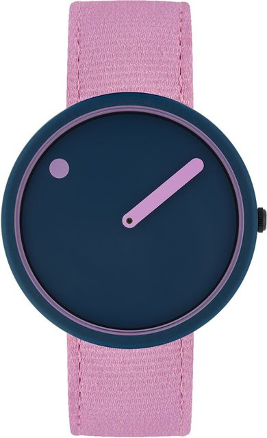 Picto Armbanduhr, Quarz, Kunststoff, Blau, 40 mm, Unisex - Bild 1
