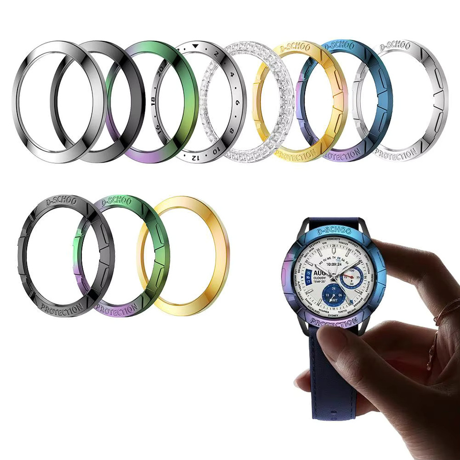 Xiaomi Uhrenzubehör Metalllünette und Schutzhülle, Edelstahl, Silikon, Unisex - Bild 1