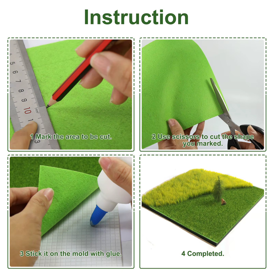 Evemodel Künstlicher Rasenteppich, Grasmatte, 1-teiliges Set - Bild 4
