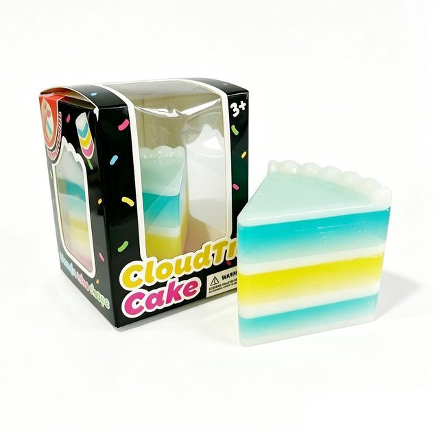 PLAYGORO Kuchen Squishy, Buntes Quetschspielzeug, Faultier - Bild 1